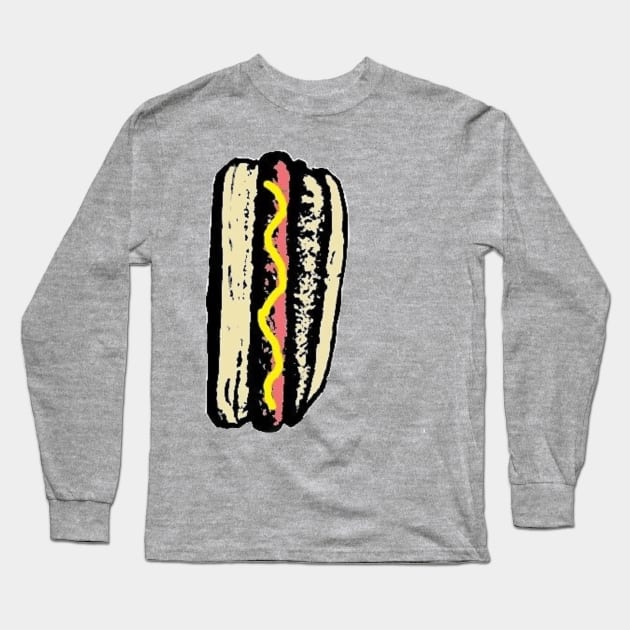 The Fourth of July Hot Dog Long Sleeve T-Shirt by HacknStack